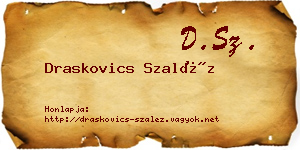 Draskovics Szaléz névjegykártya